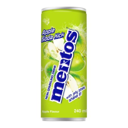 Nam Yang Mentos Non-Sparkling Drink with Jelly Bites - Apple Flavour 240ml
