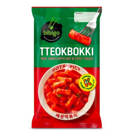 CJ Bibigo Tteokbokki - Rice Cake with Hot & Spicy Sauce 360g