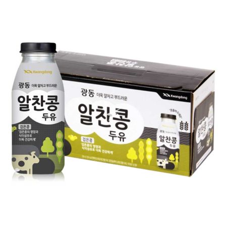 Kwangdong Soy Milk Black Bean 200ml (10 Bottles)