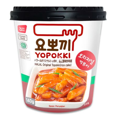Young Poong Yopokki Cup - HALAL Original Topokki (Rice Cake) 140g