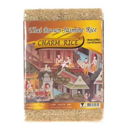 Charm Rice Thai Brown Jasmine Rice 1kg