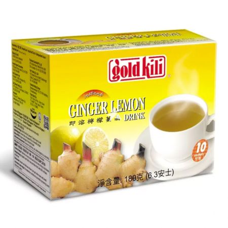 Gold Kili Ginger Lemon (10 Sachets) 180g