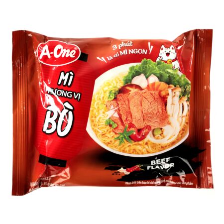 A-ONE Instant Noodle Beef Flavour 85g