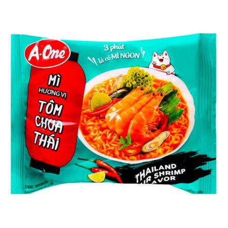 A-ONE Instant Noodle Thailand Sour Shrimp Flavour 85g