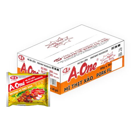 A-ONE Instant Noodle Pork Flavour 85g (Box of 30)
