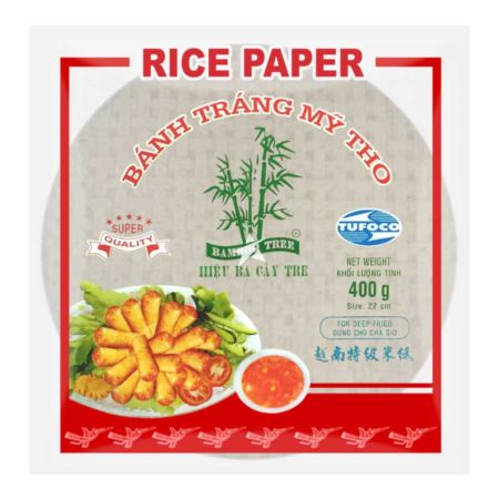 Bamboo Tree Vietnamese Rice Paper for Deep Fried 22cm (Round) 400g