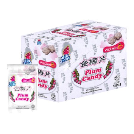Big Foot Plum Candy 25g (Pack of 12)