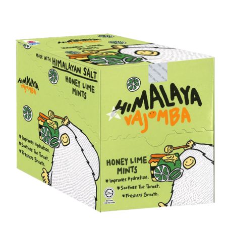 Big Foot Himalaya Vajomba Honey Lime Mints Candy 15g (Box Of 12)