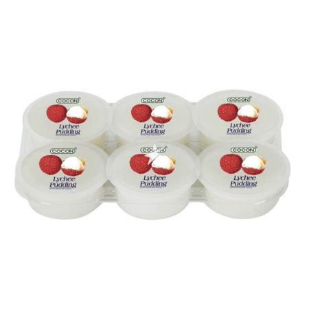 Cocon Jelly Pudding with Nata De Coco Lychee Flavour (80g*6pcs) 480g
