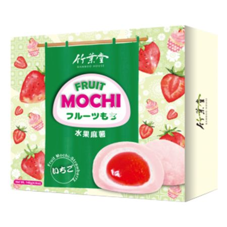 Bamboo House Fruit Mochi - Strawberry 140g