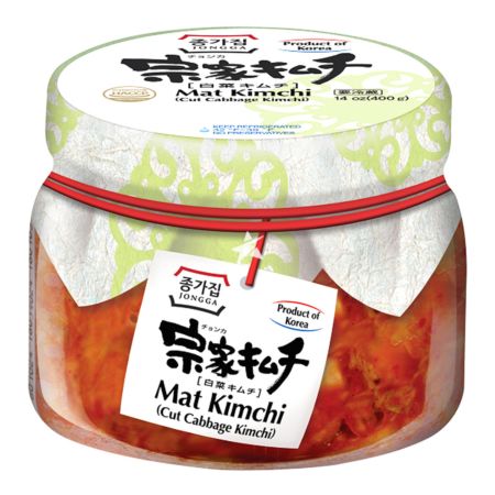 Chongga [Jongga] Mat Kimchi (Cut Cabbage Kimchi) In Jar 400g