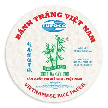 Bamboo Tree Vietnamese Rice Paper 22cm  (Round) 340g