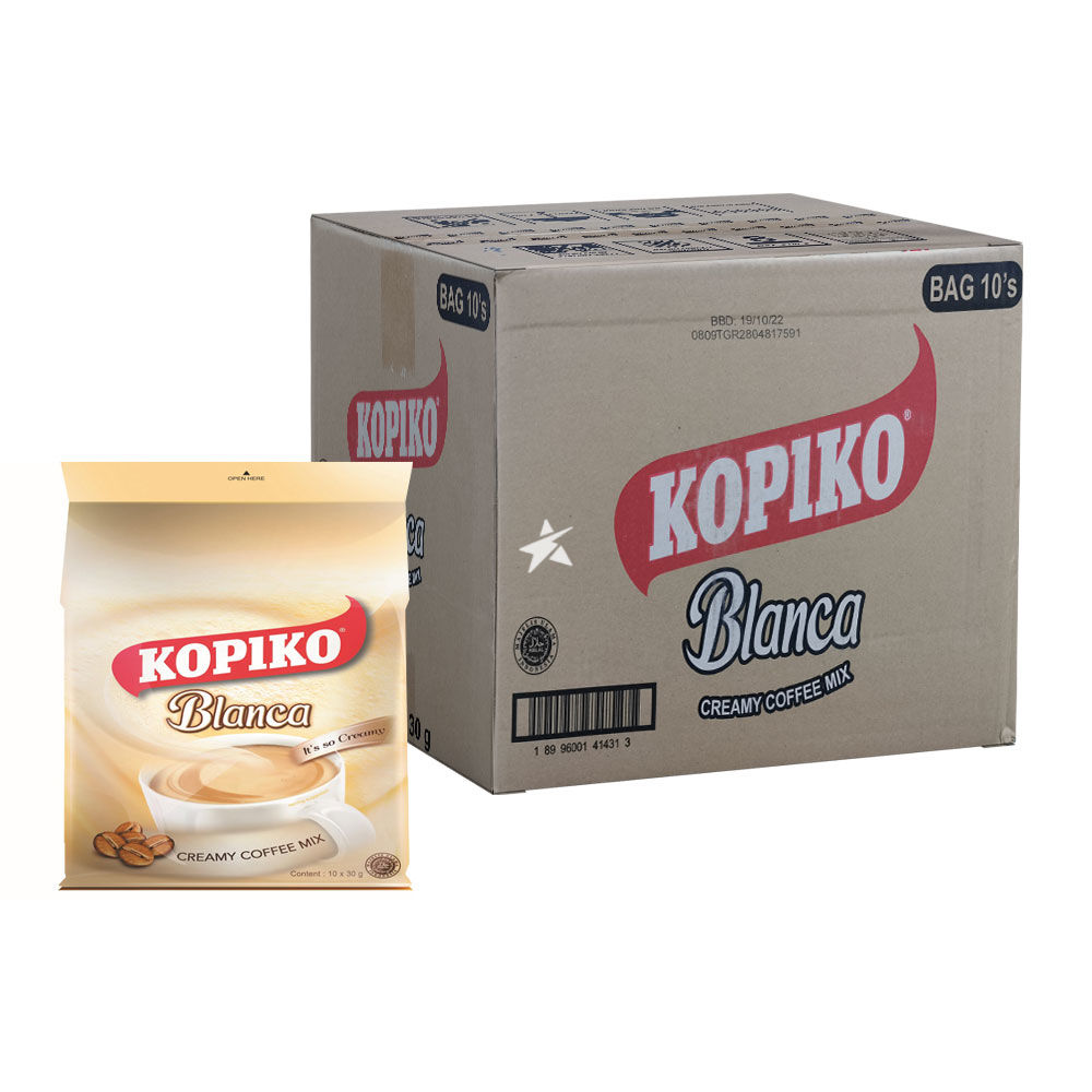Kopiko - Instant 3 in 1 Blanca Coffee Mix - 10 Sachet / Packet Bag - 3 –  Sukli - Filipino Grocery Online USA