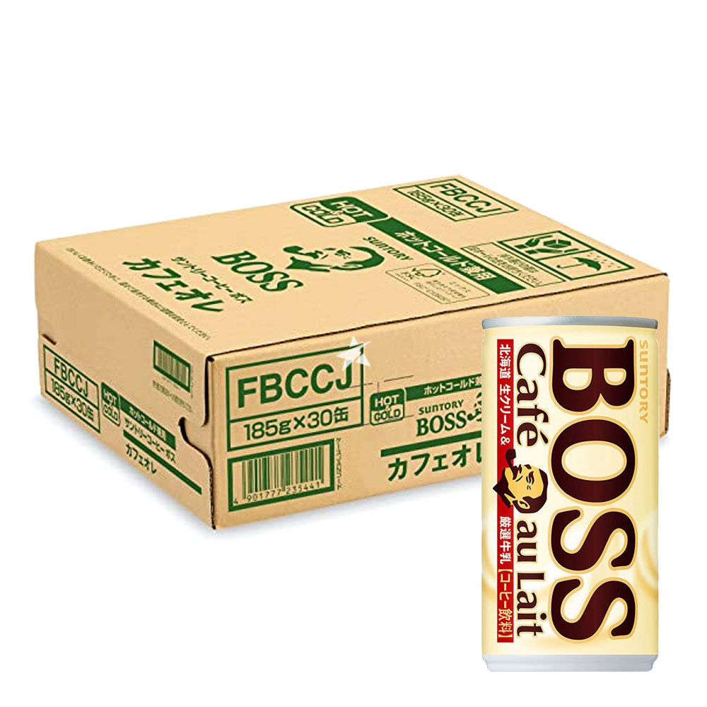 Suntory Boss Cafe au Lait 185g (30 Cans)