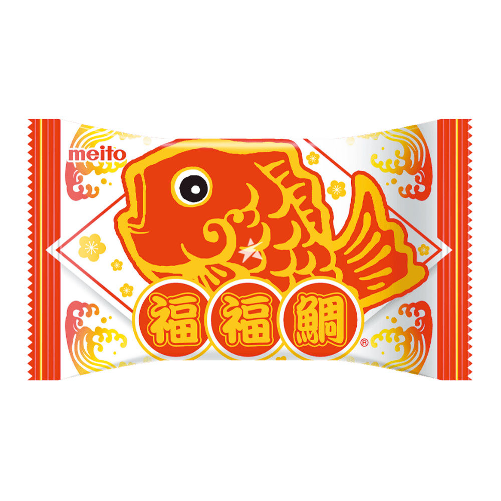 Meito Fuku Fuku Tai Choco Monaka Chocolate Flavour (Fish Shape Monaka Soda  Choco Wafer) 16.5g