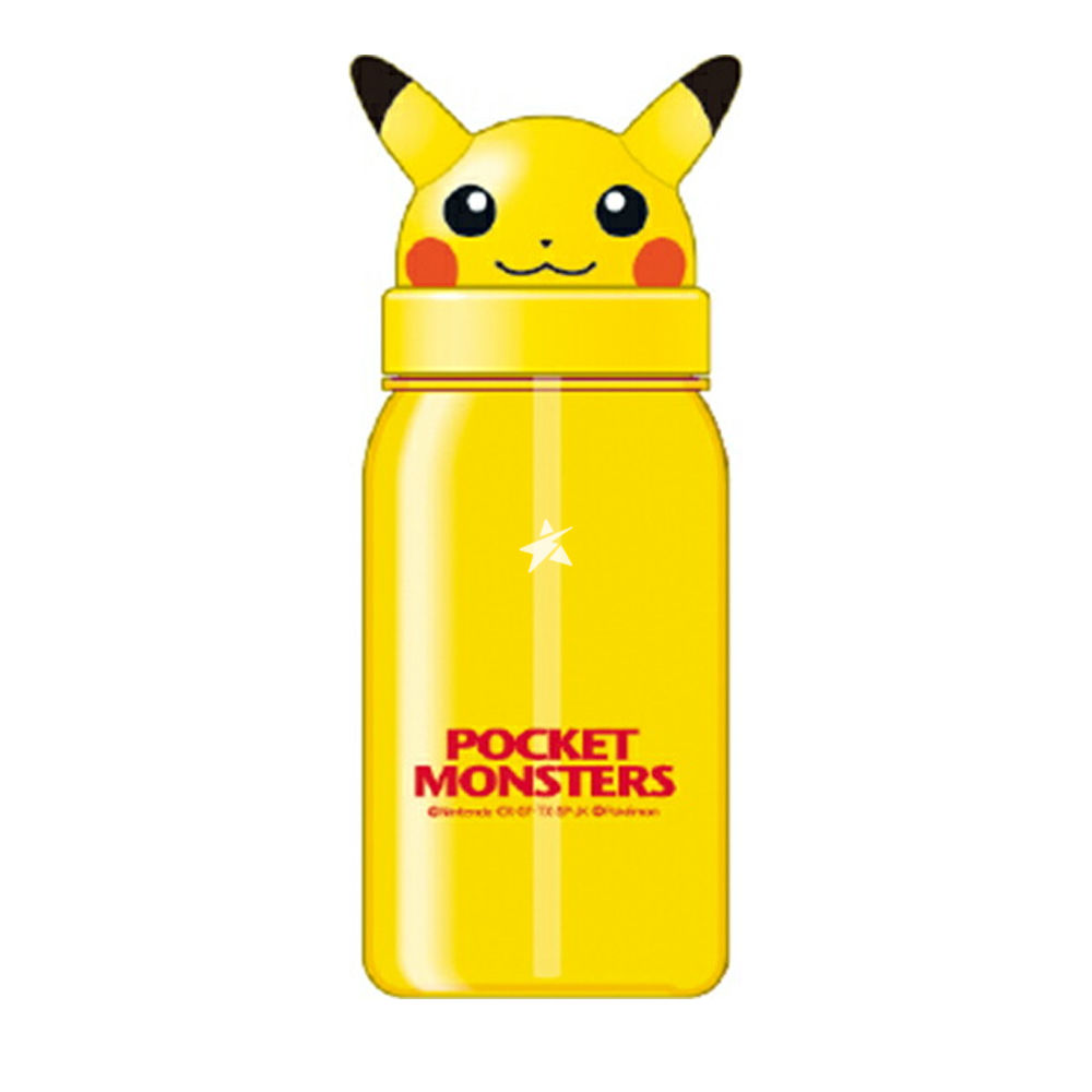 Pokemon Pikachu Die-Cut Straw Type Bottle