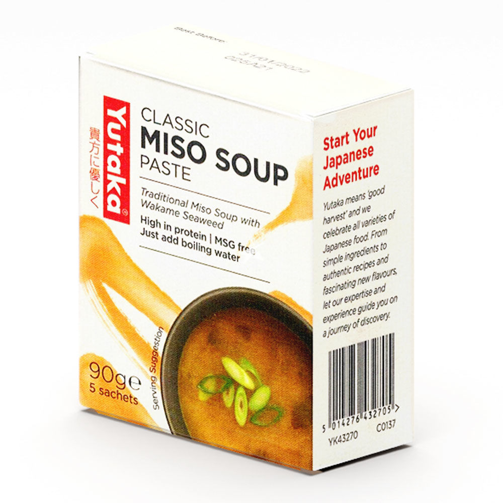 Buy Yutaka Classic Miso Soup Paste (18g*5 Sachets) 90g - Japanese  Supermarket Online UK