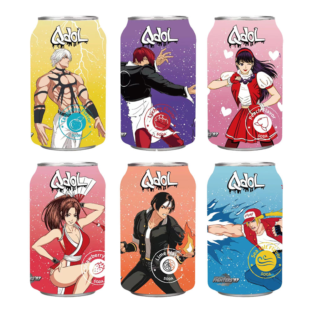 Random: These KOF '97 Soft Drinks Reimagine The Characters As Soda Flavours