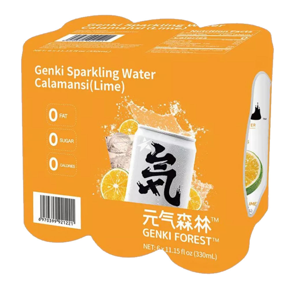 Genki Forest Sparkling Water Calamansi Flavour 330ml (6 Cans)