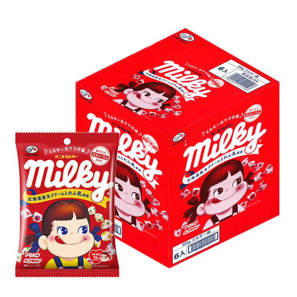 Fujiya Peko Milky Candy 60g (Pack of 6) | Starry Mart