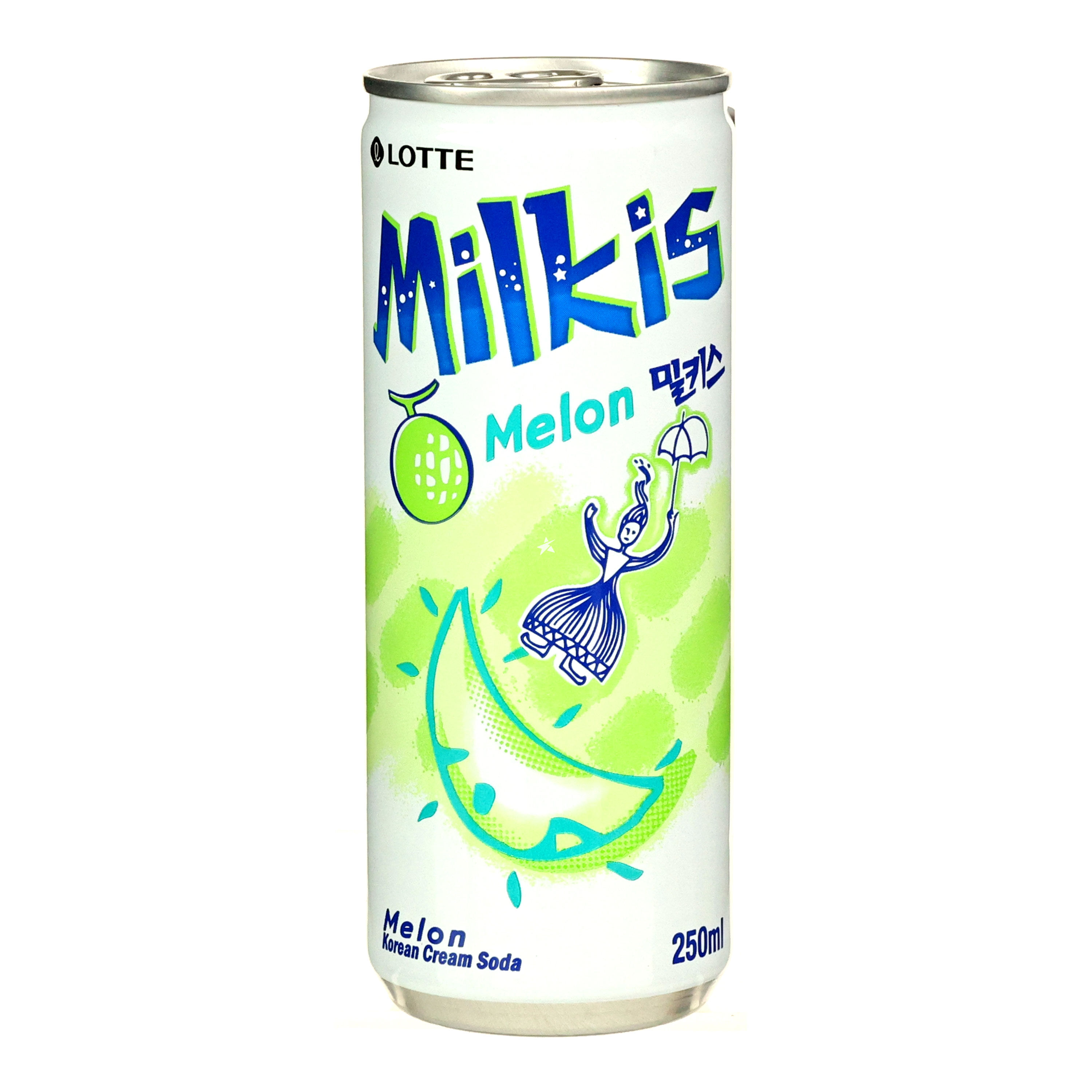 Lotte Milkis Melon Flavour Milk Soda Drink - Refreshing and Creamy Soft  Drink with Melon Flavor | Starry Mart