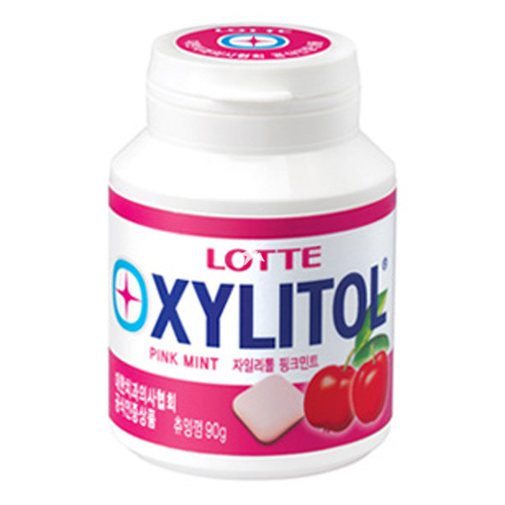 LOTTE XYLITOL White Gum Pink Grapefruit Family Pack 143g - Made in