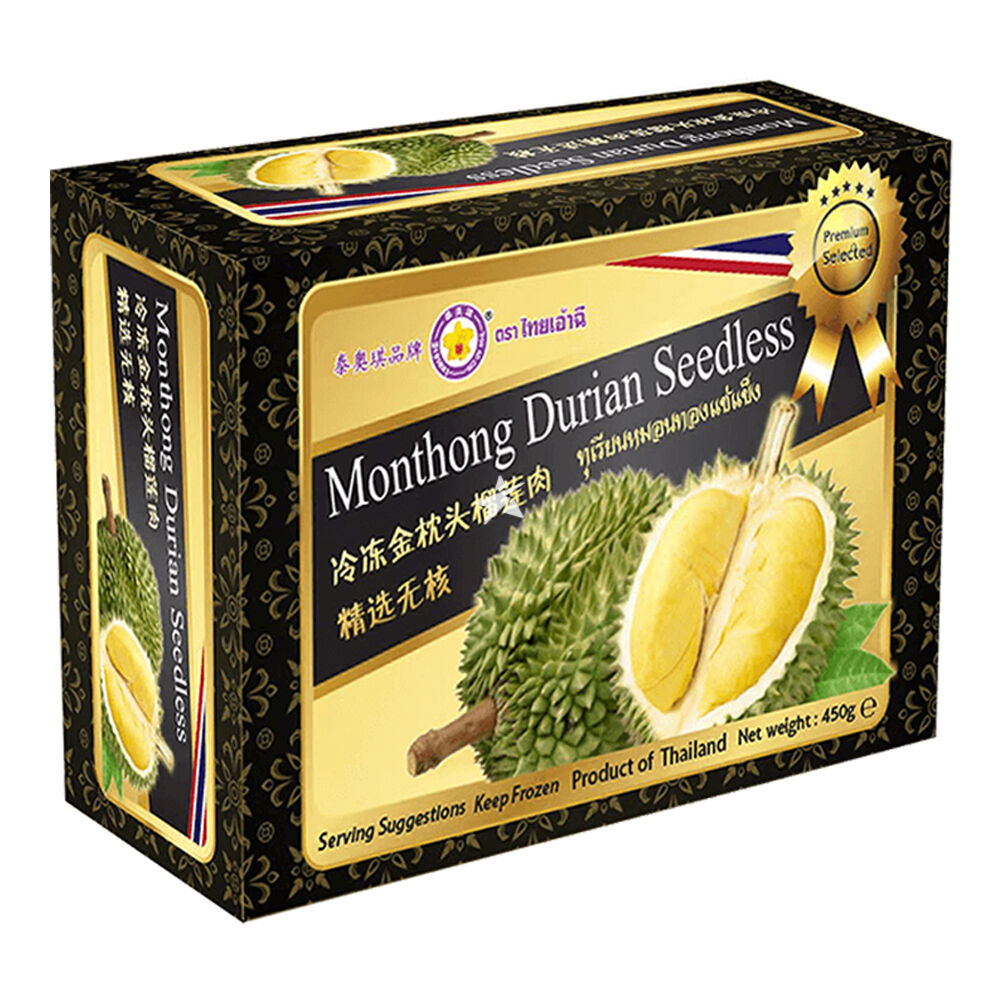 Buy Tai Ao Chi Frozen Monthong Seedless Durian 450g - Thai