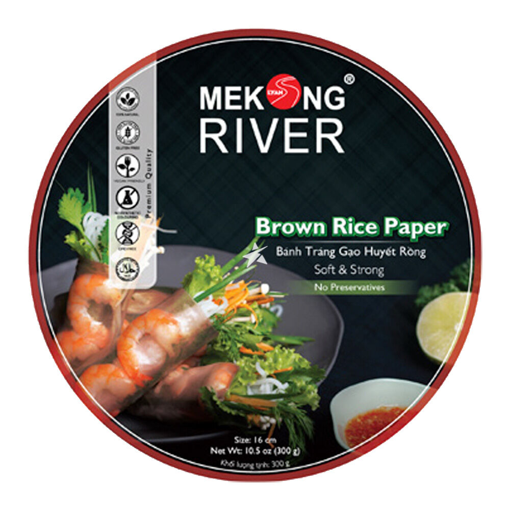 Mekong River Brown Rice Paper (16cm) 300g