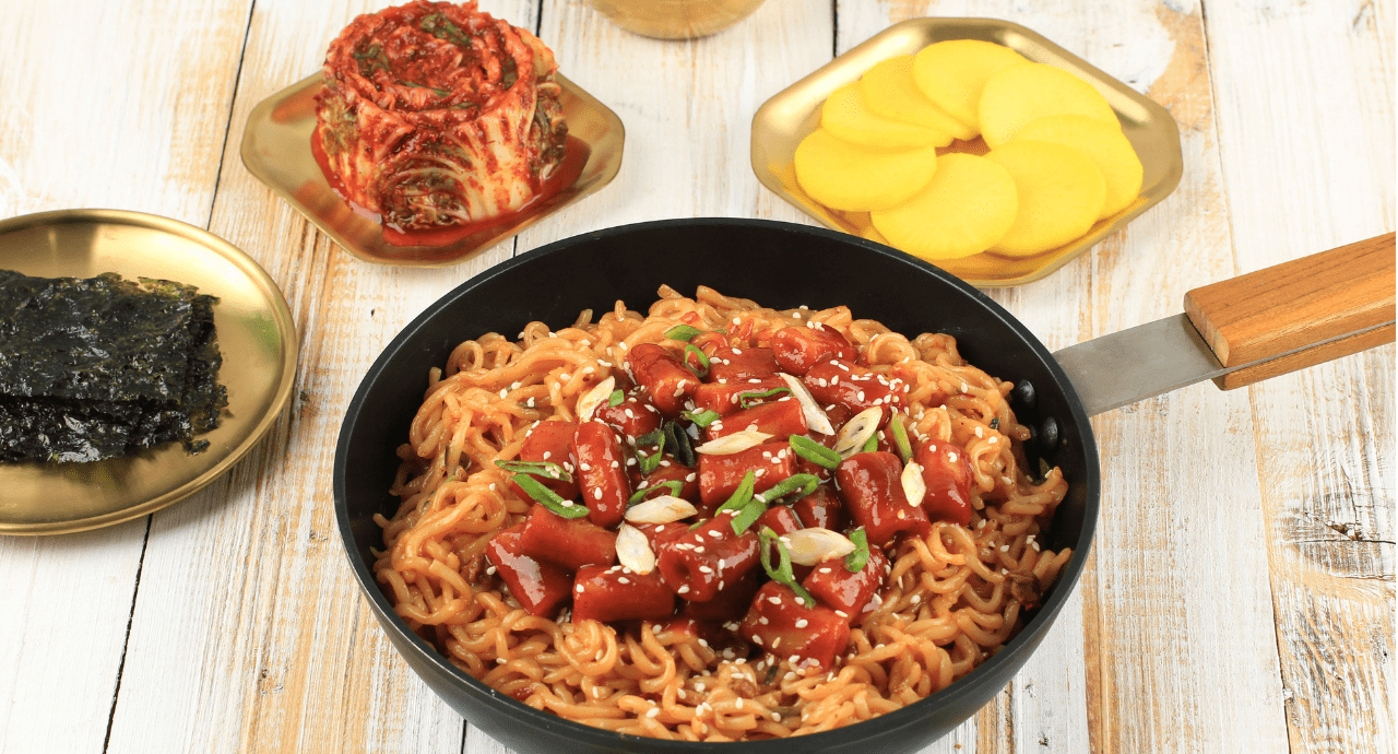 Sweet And Spicy Korean Gochujang Noodles Recipe + Video